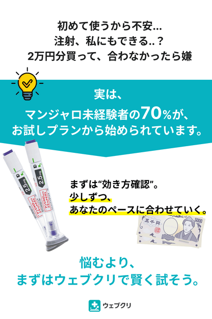 GLP-1 マンジャロ × 選べる美容内服薬セット