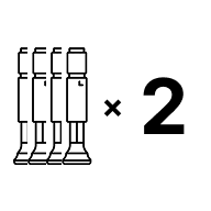 2ヶ月おまとめ ［8本］ 1%OFF